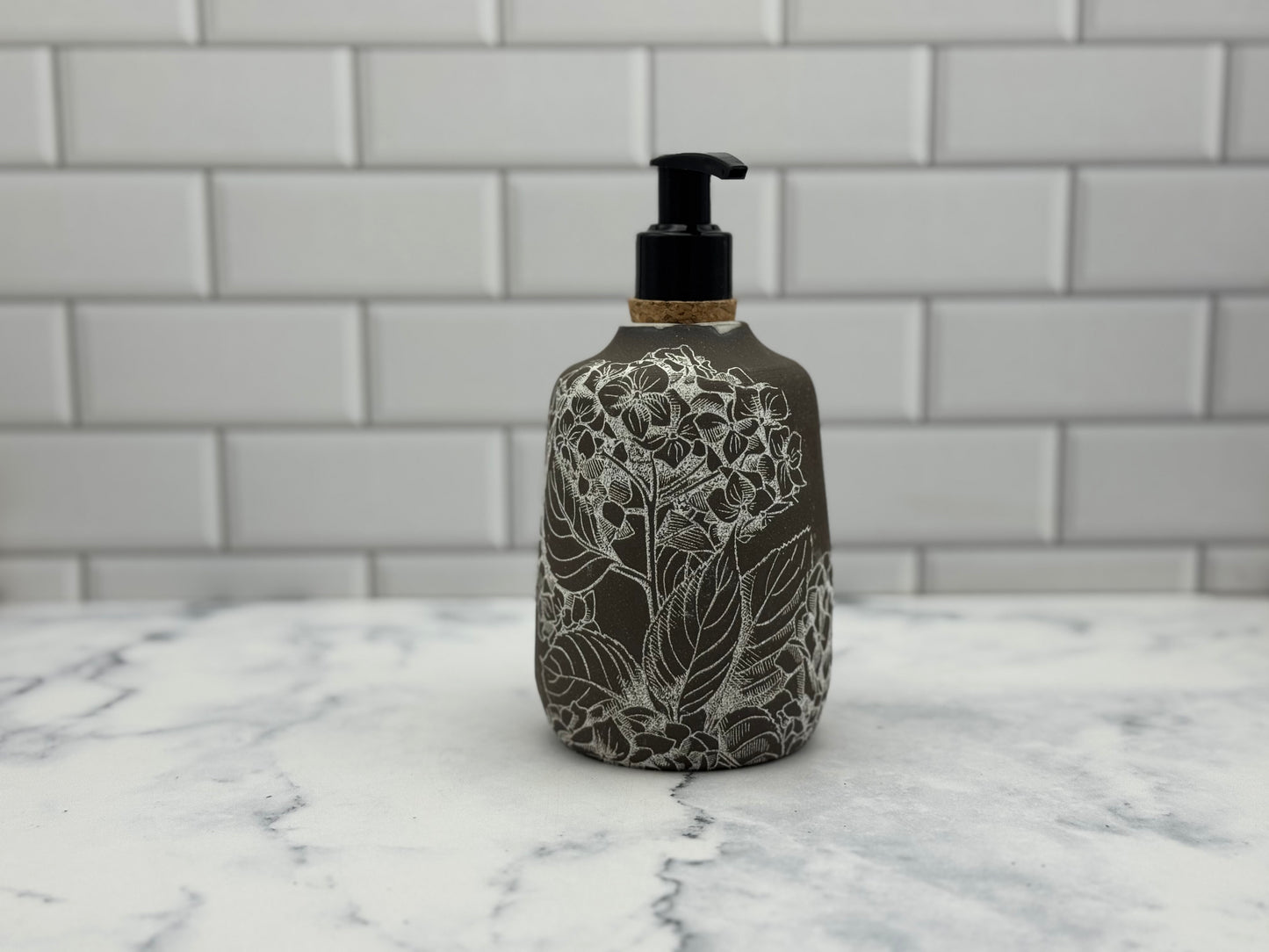 Hydrangea Soap Pump