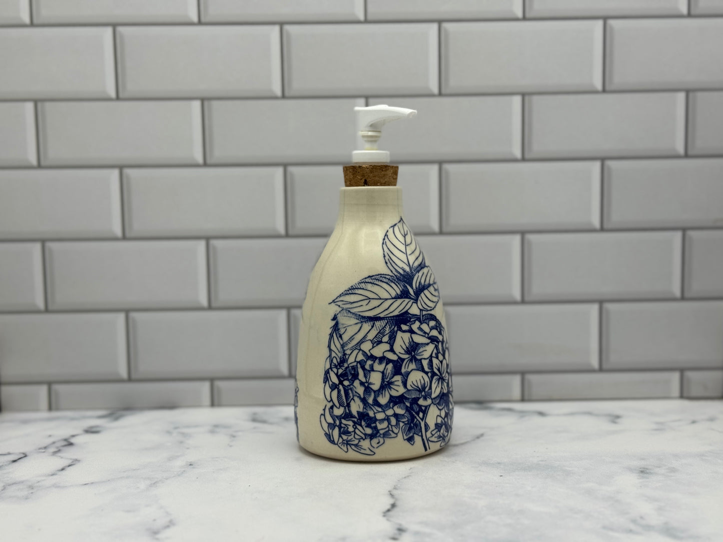 Hydrangea Soap Pump