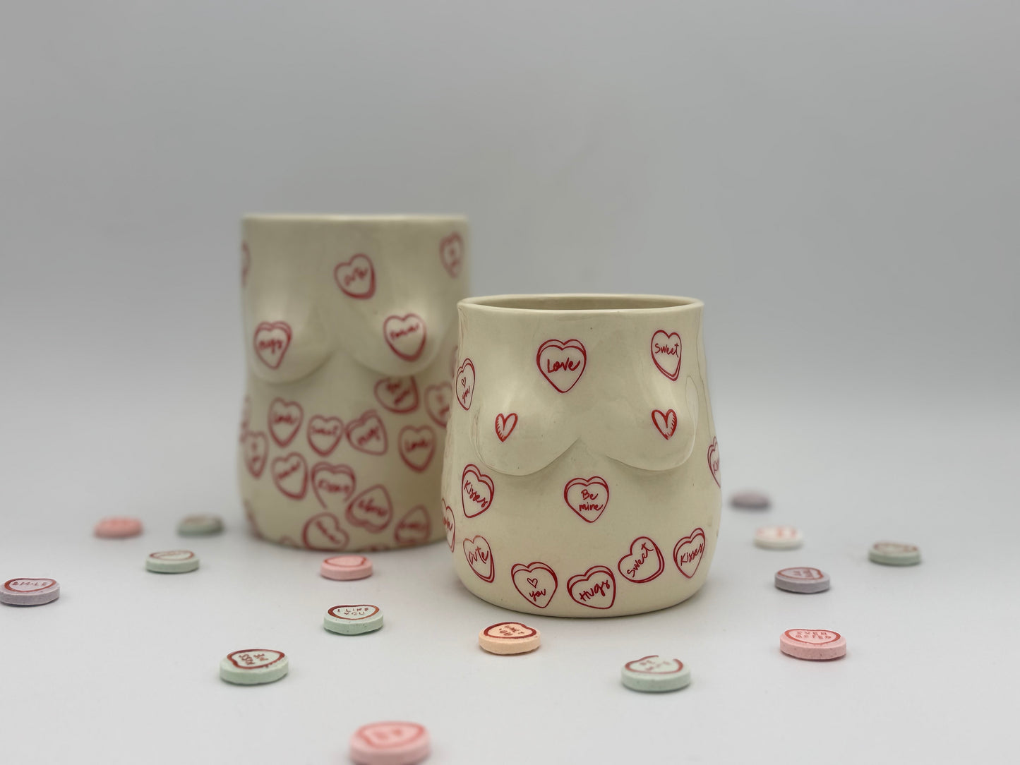Candy Hearts Vase