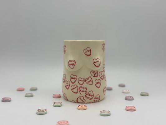 Candy Hearts Vase