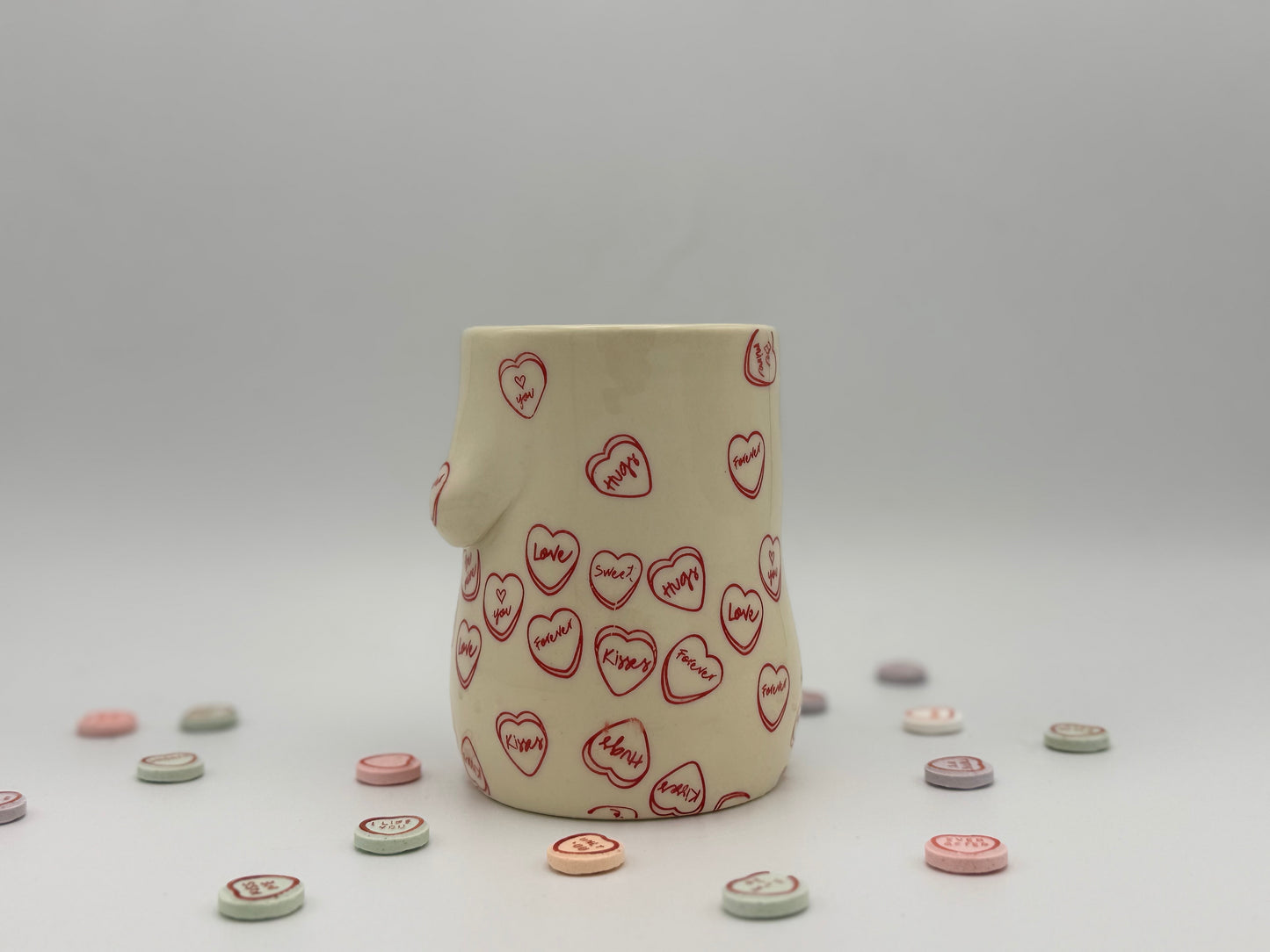 Candy Hearts Vase
