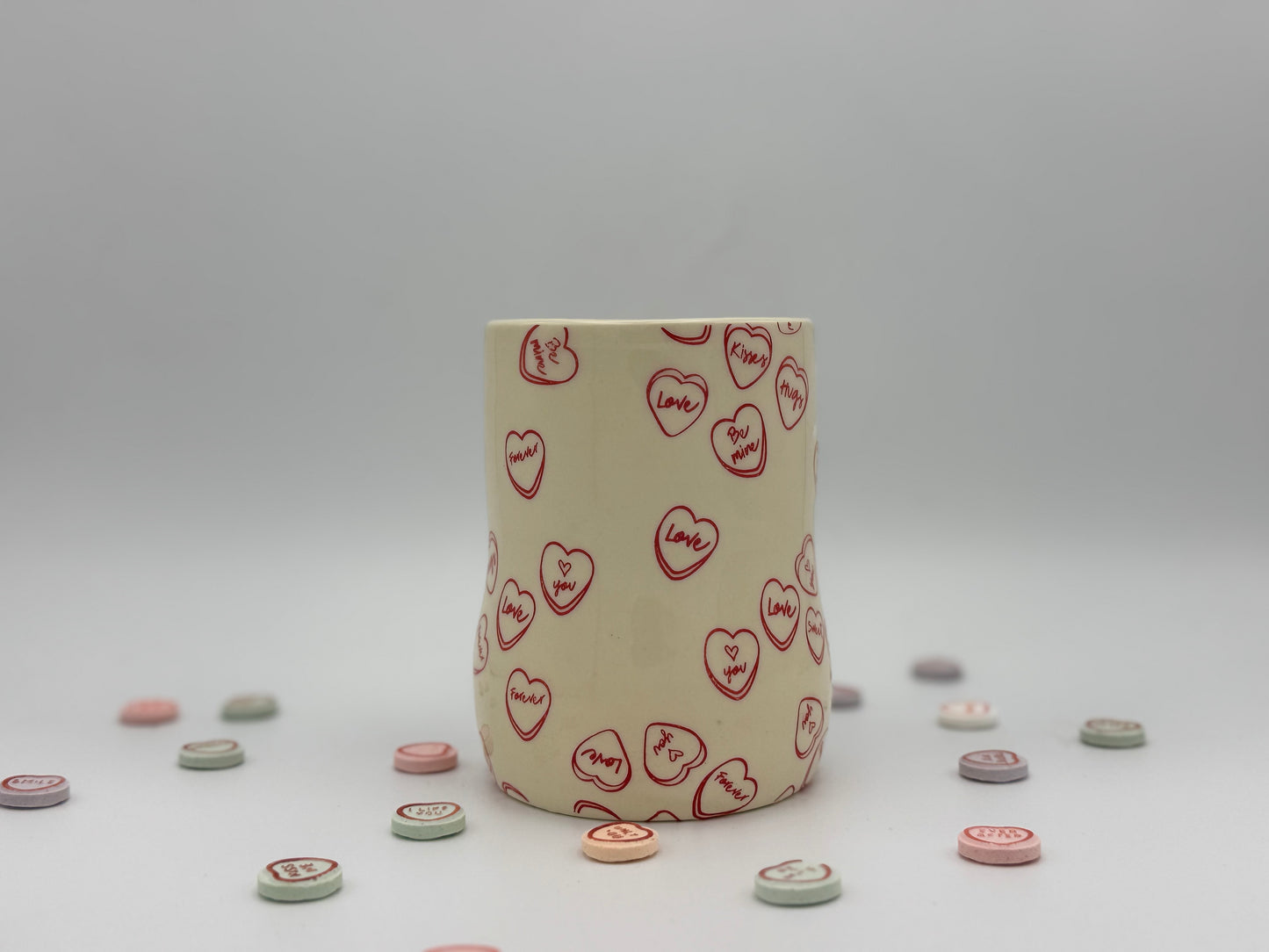 Candy Hearts Vase