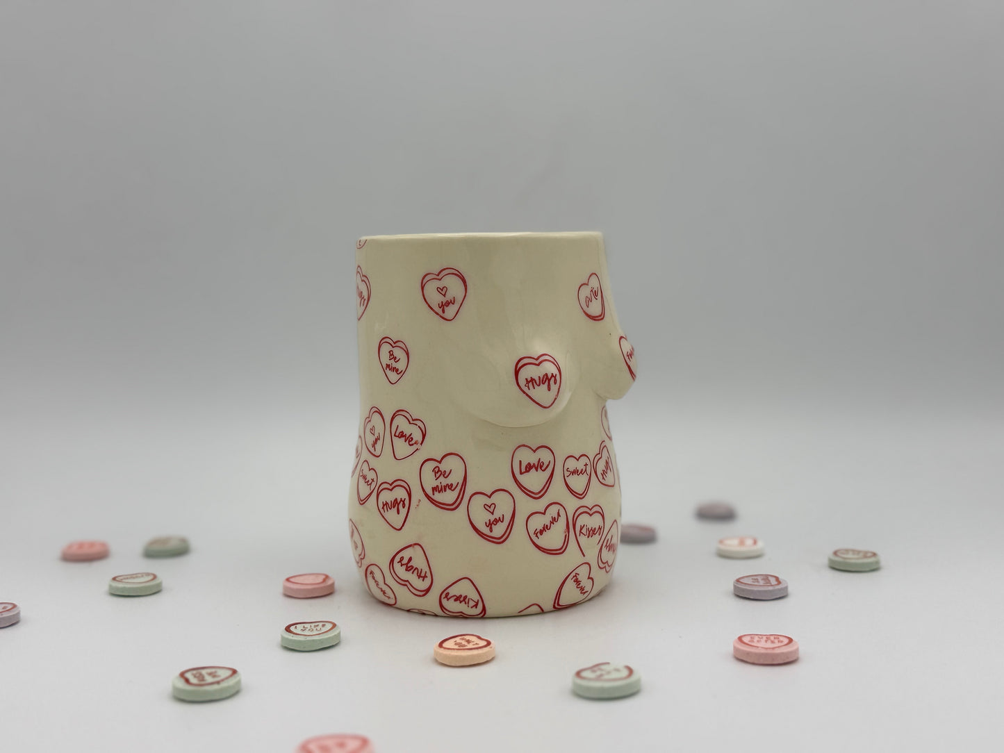 Candy Hearts Vase