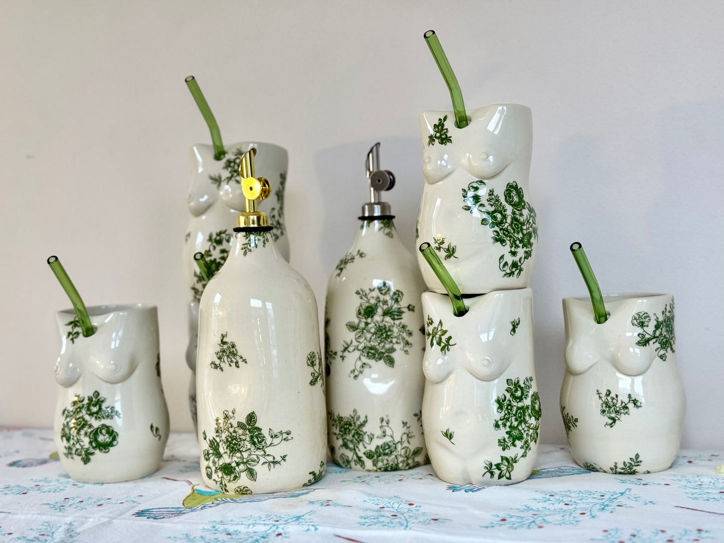 Floral Oil Bottle