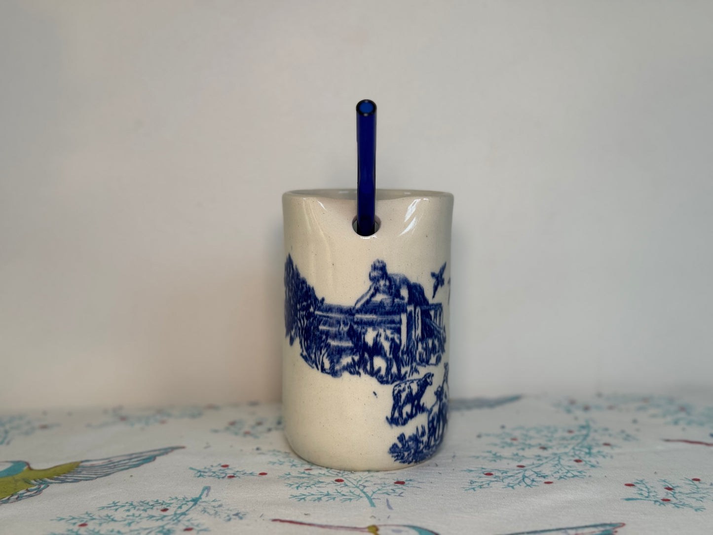 Toile de Jouy Coffee Tumbler