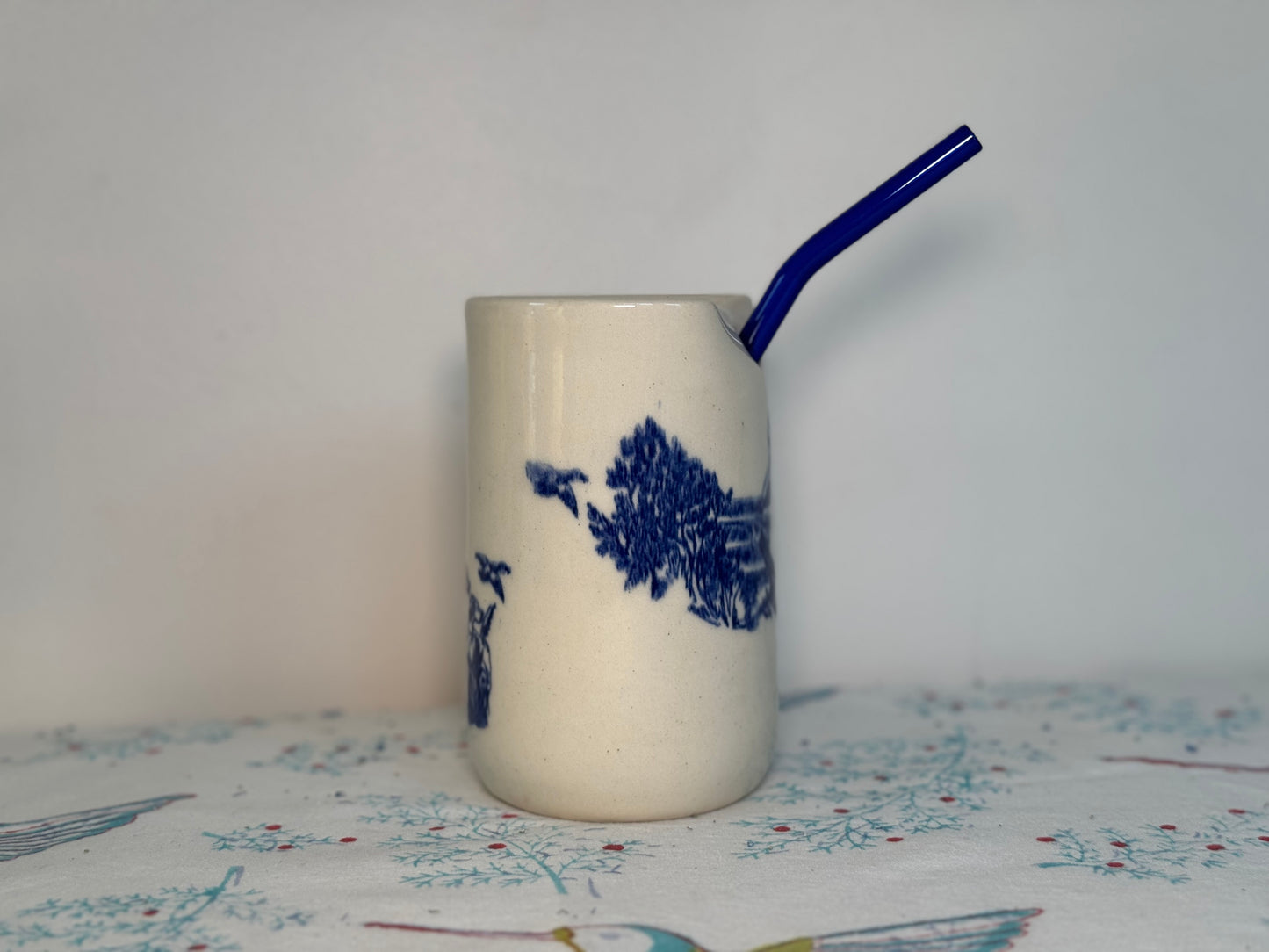 Toile de Jouy Coffee Tumbler