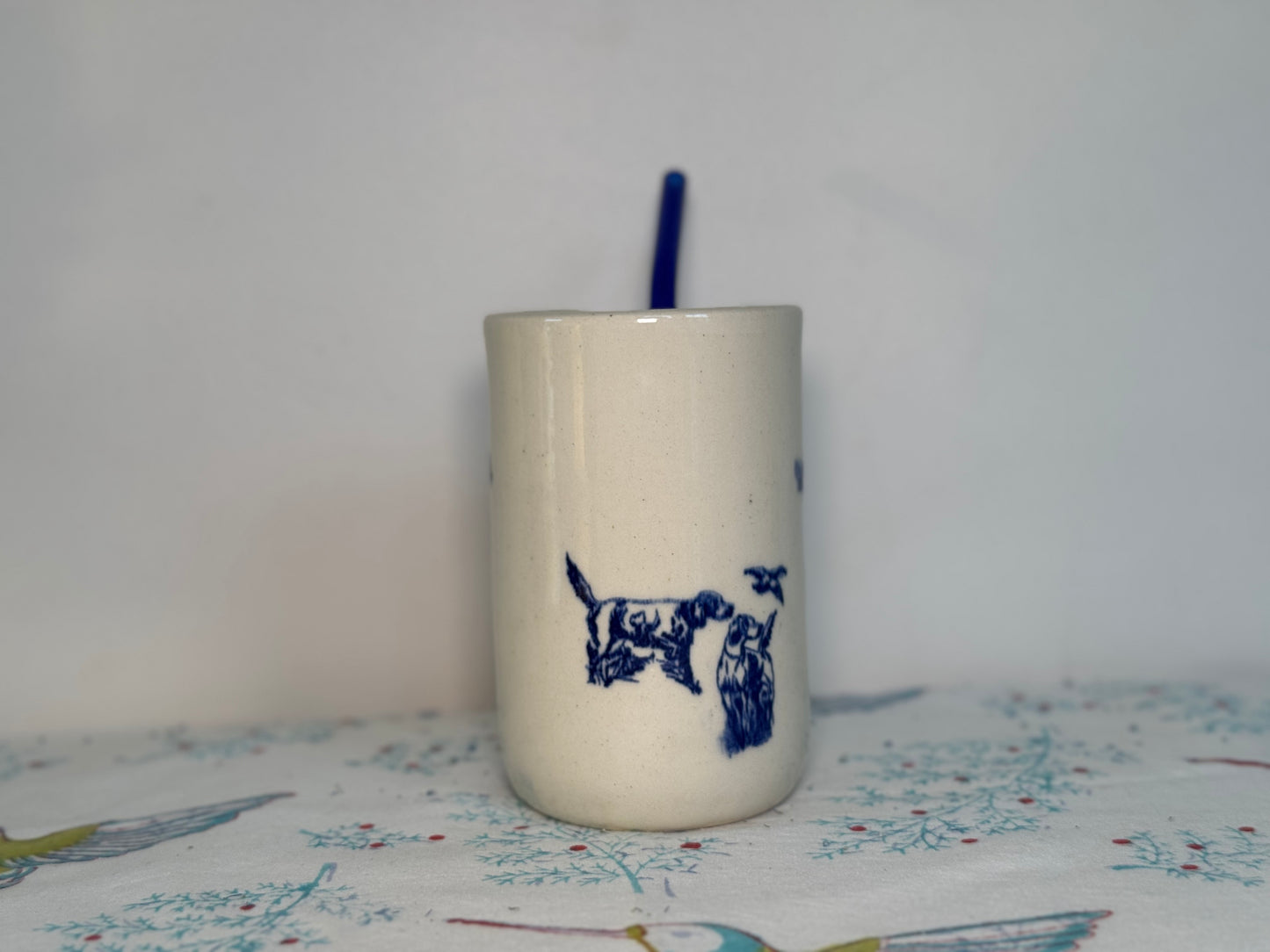 Toile de Jouy Coffee Tumbler