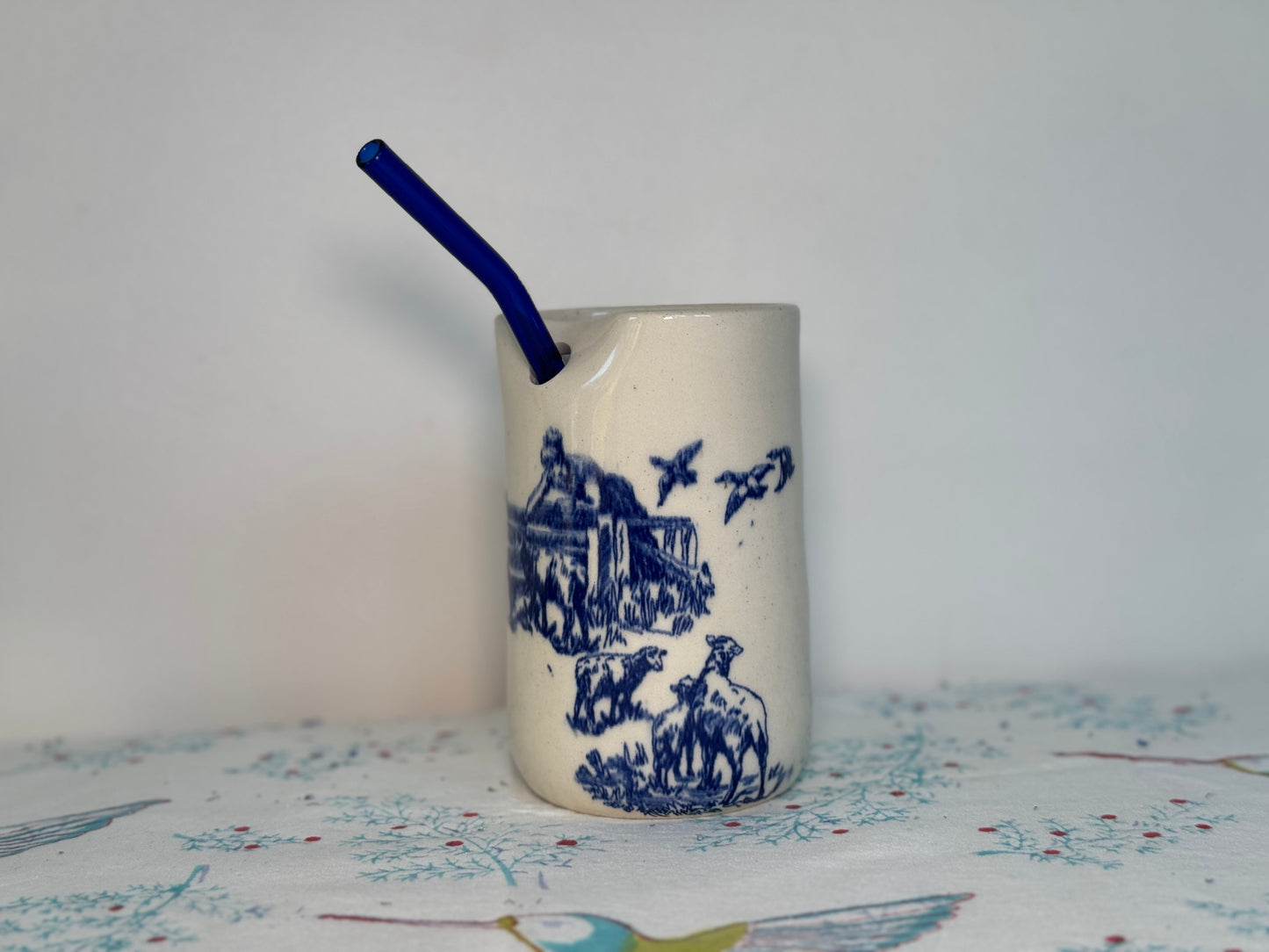 Toile de Jouy Coffee Tumbler
