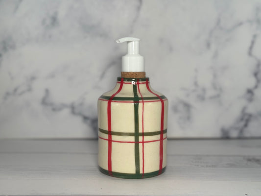 Plaid Soap Pump