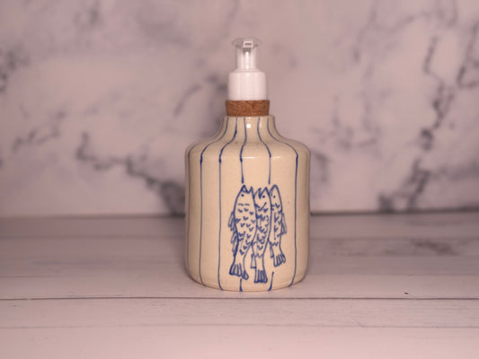 Fish Striped Soap Pump