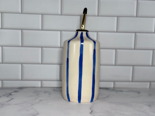 Striped Kitchen Oil Bottle