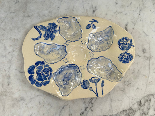 5 Shell Oyster Plate