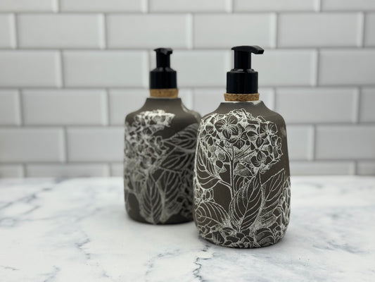 Hydrangea Soap Pump