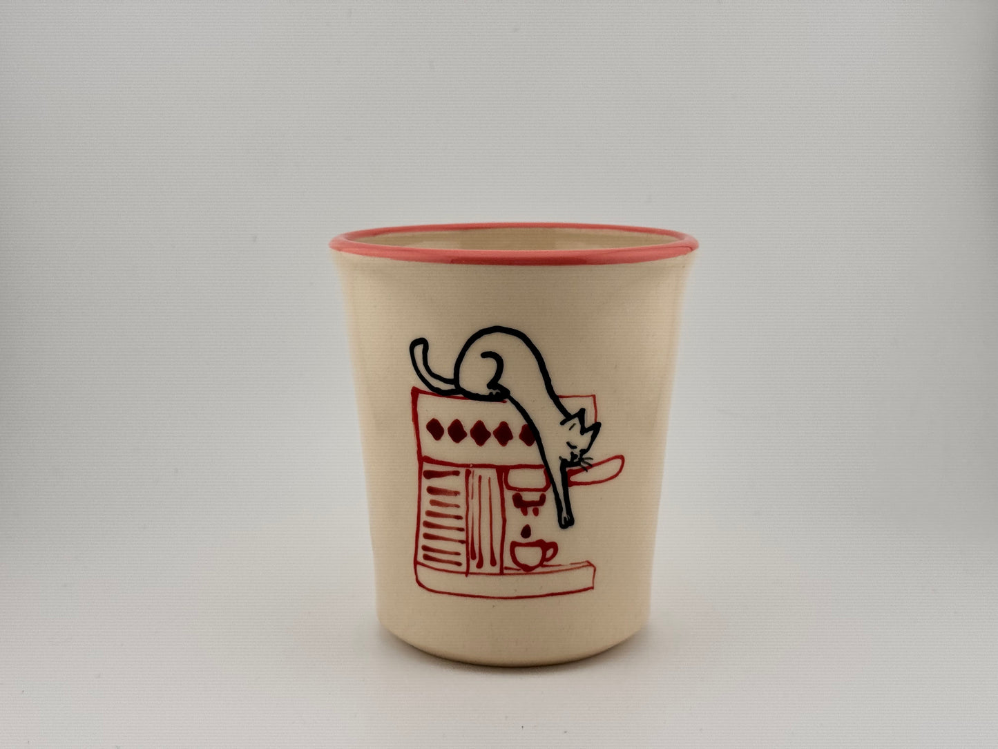 Cat Café Latte Cup
