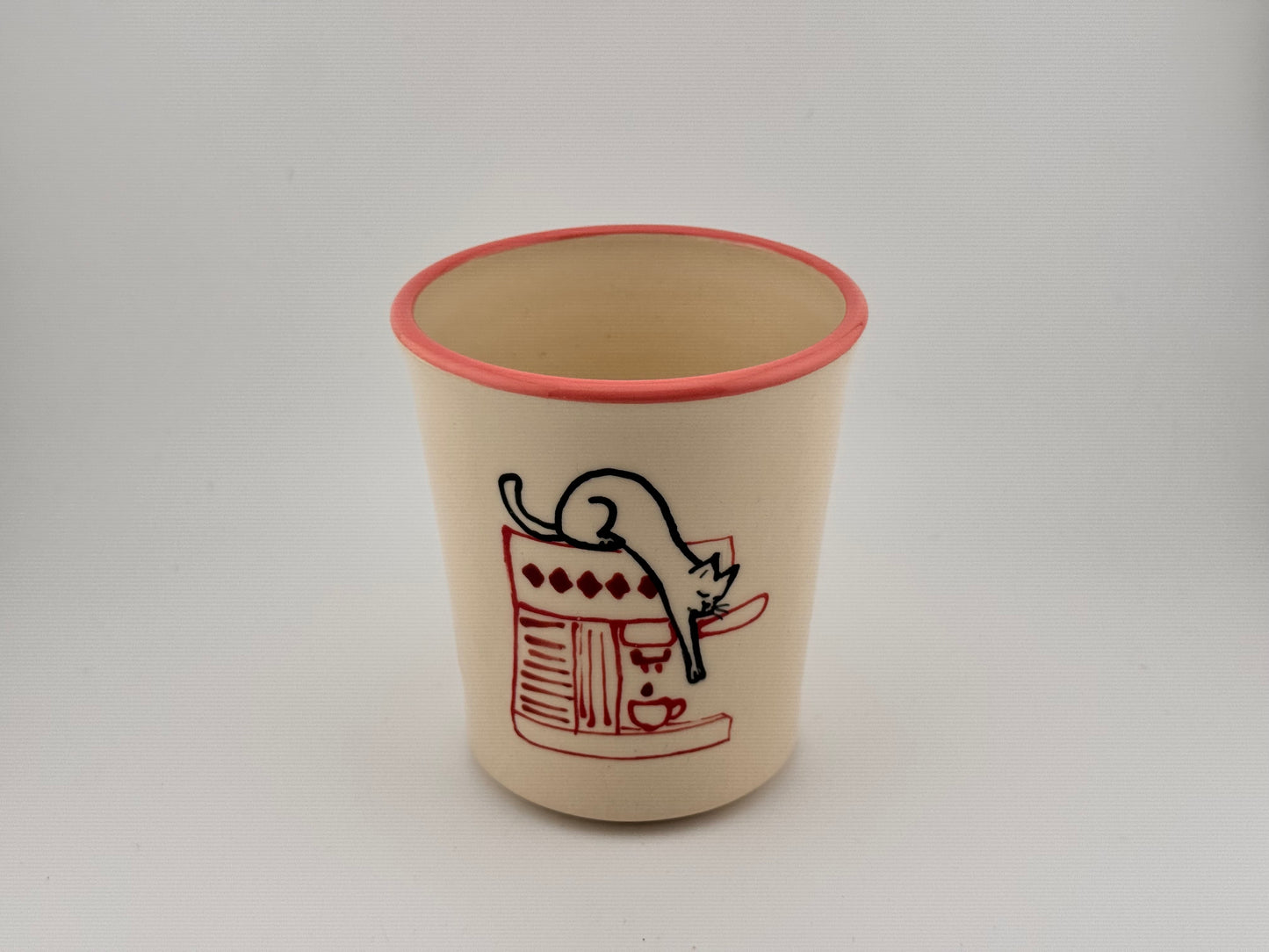 Cat Café Latte Cup