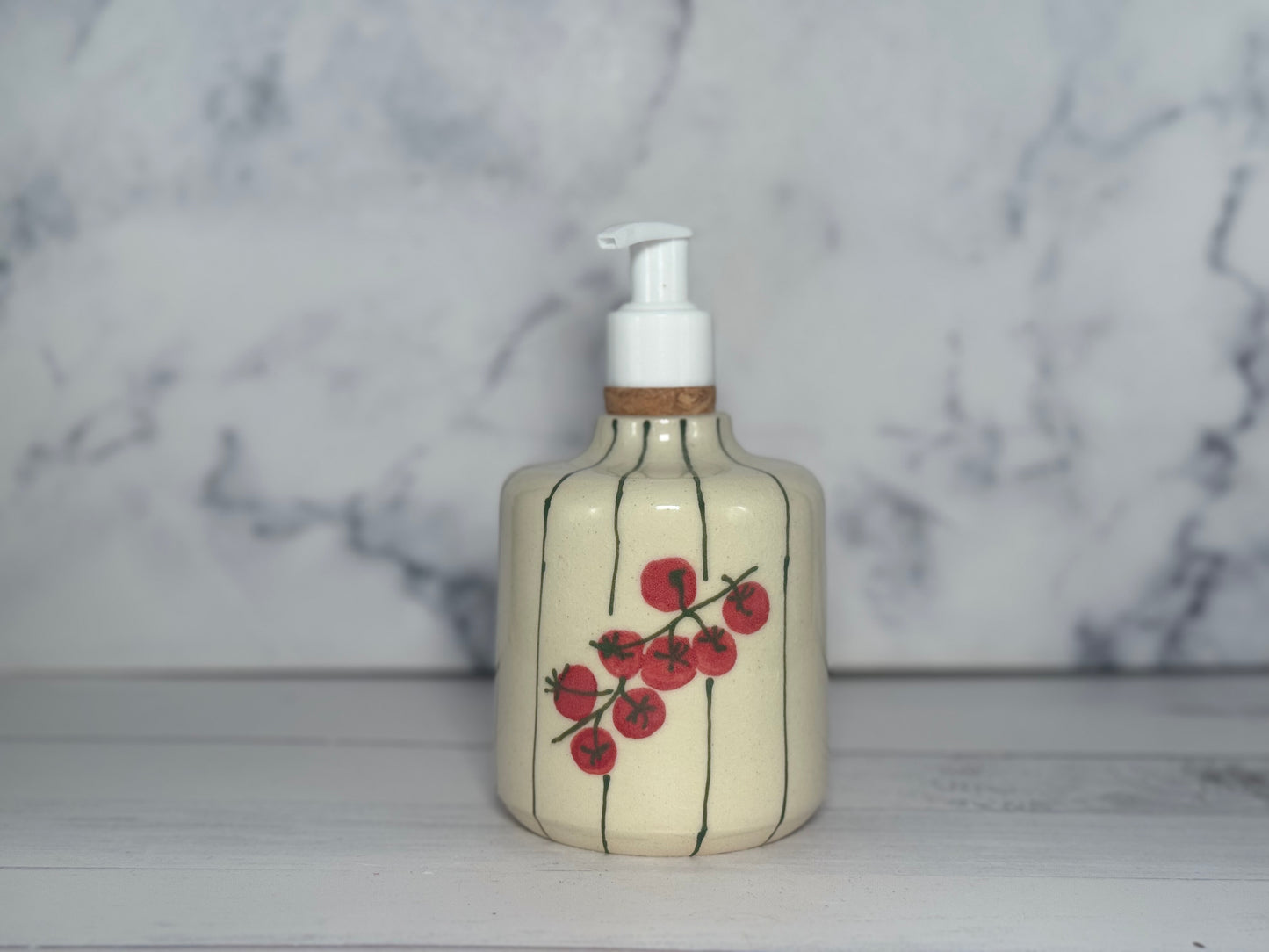 Tomato Striped Soap Pump