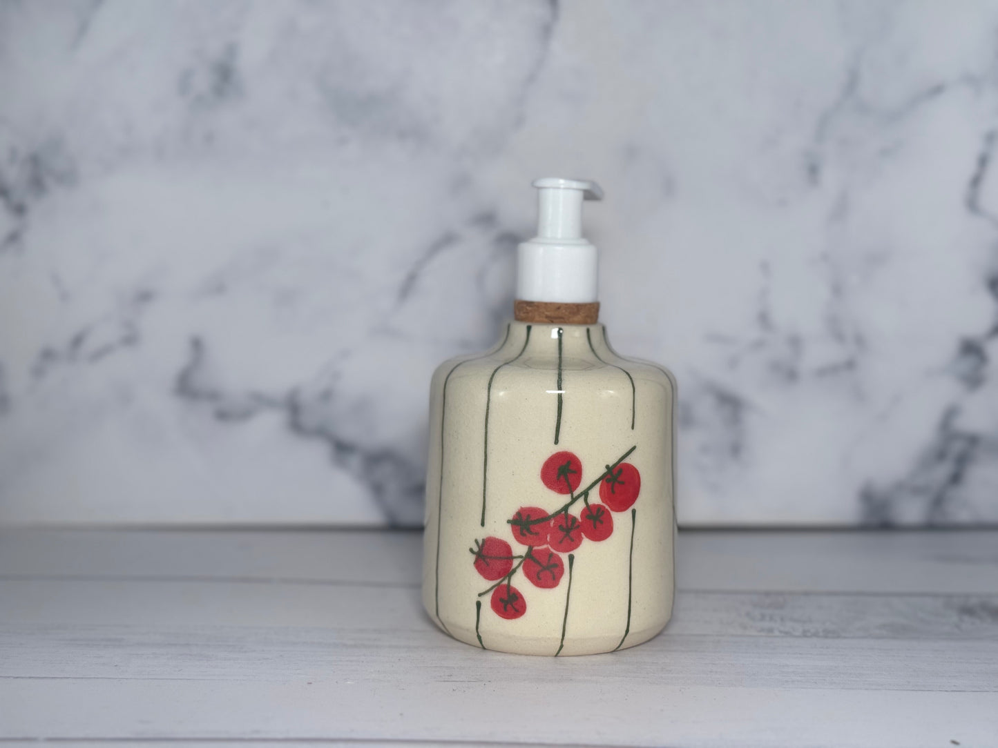 Tomato Striped Soap Pump