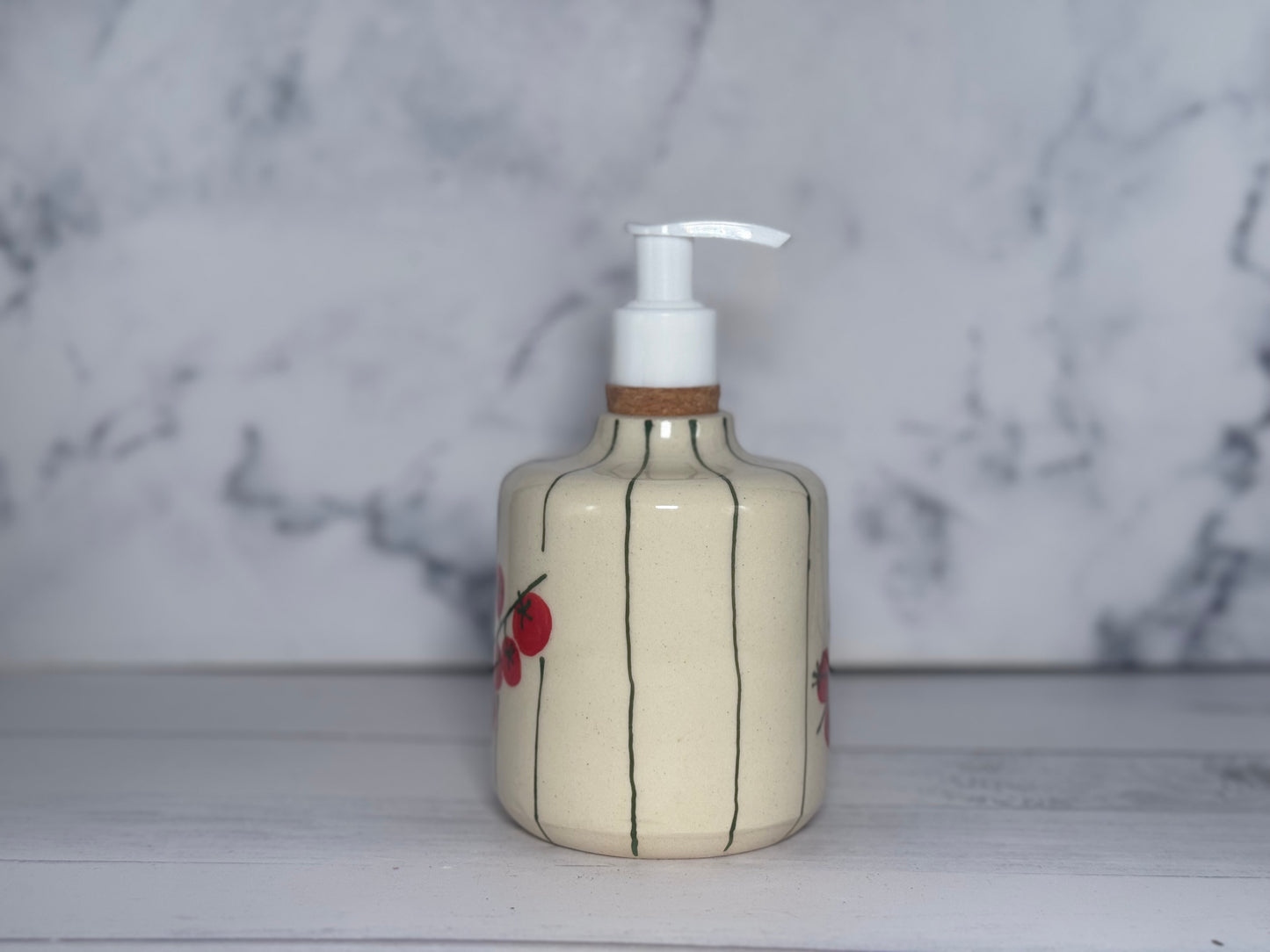 Tomato Striped Soap Pump