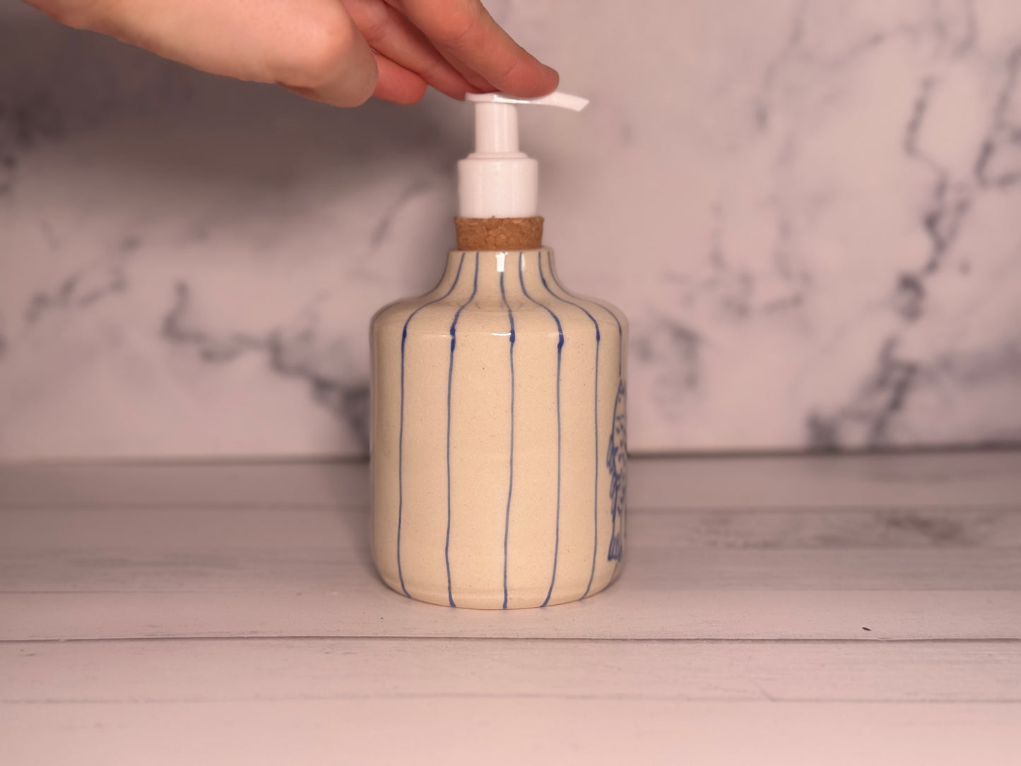 Fish Striped Soap Pump