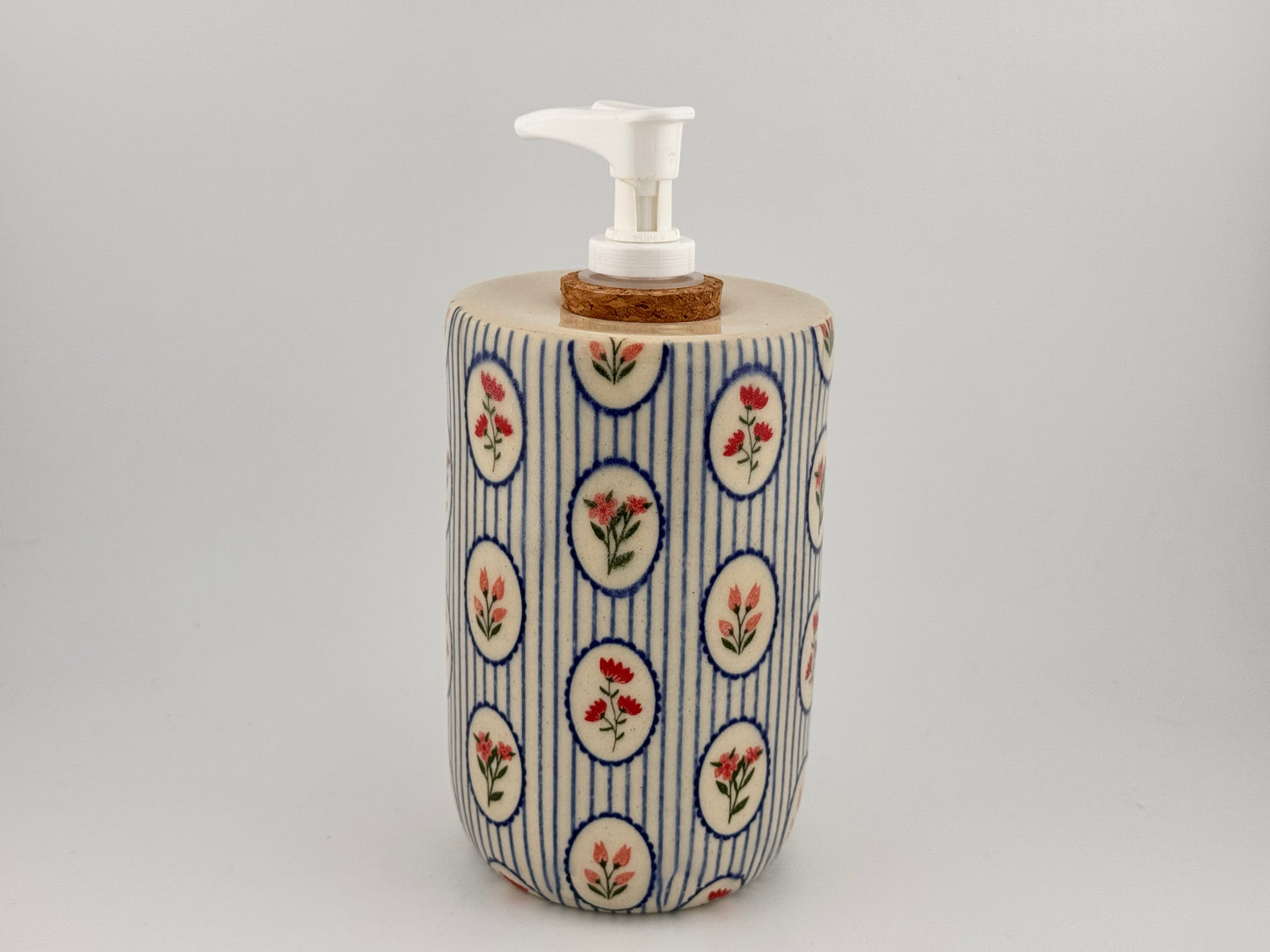 Botanical Striped Soap Pump