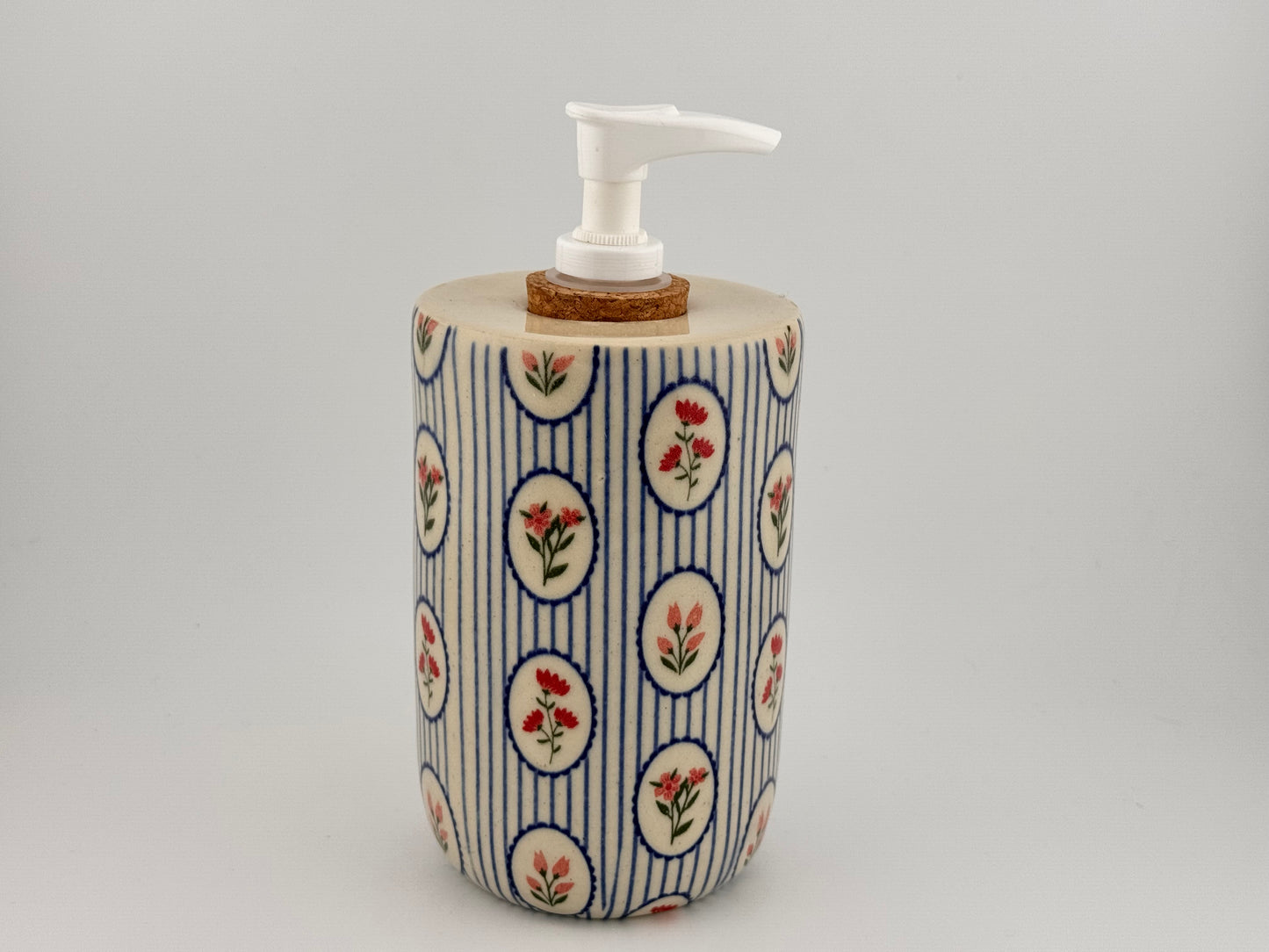 Botanical Striped Soap Pump