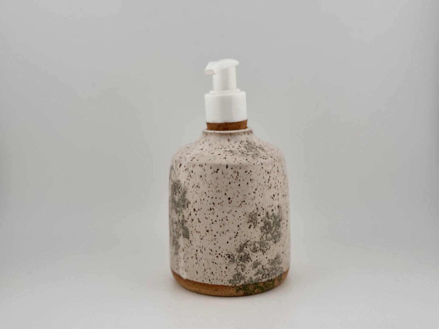 Green Floral Soap Pump