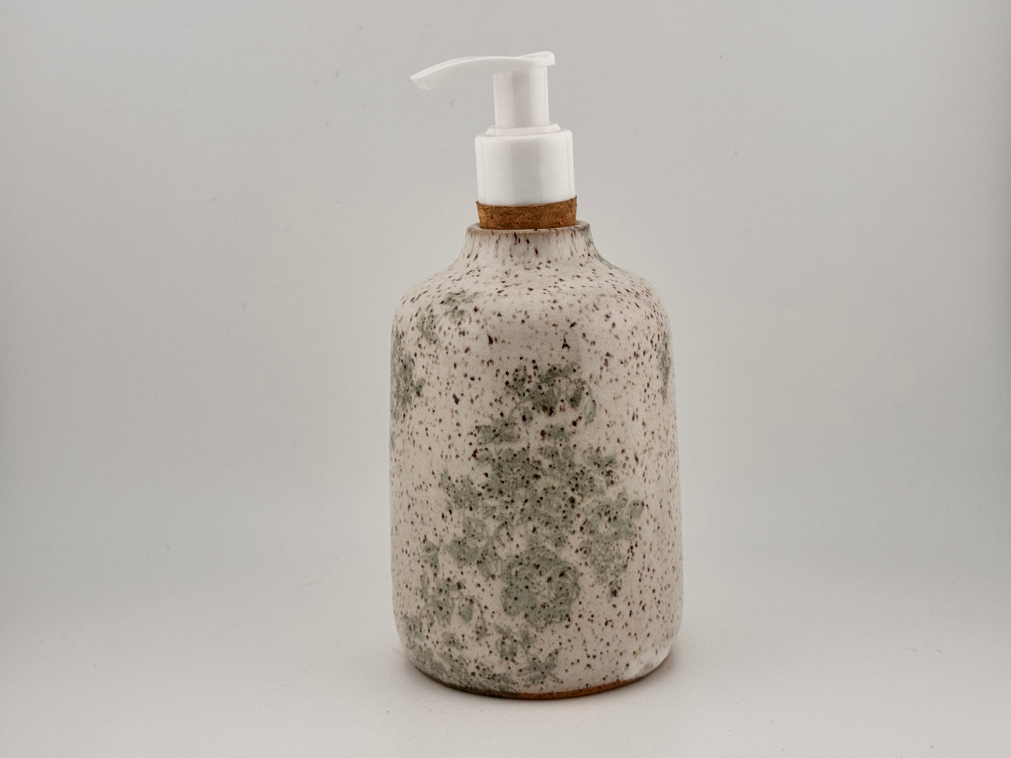 Green Floral Soap Pump