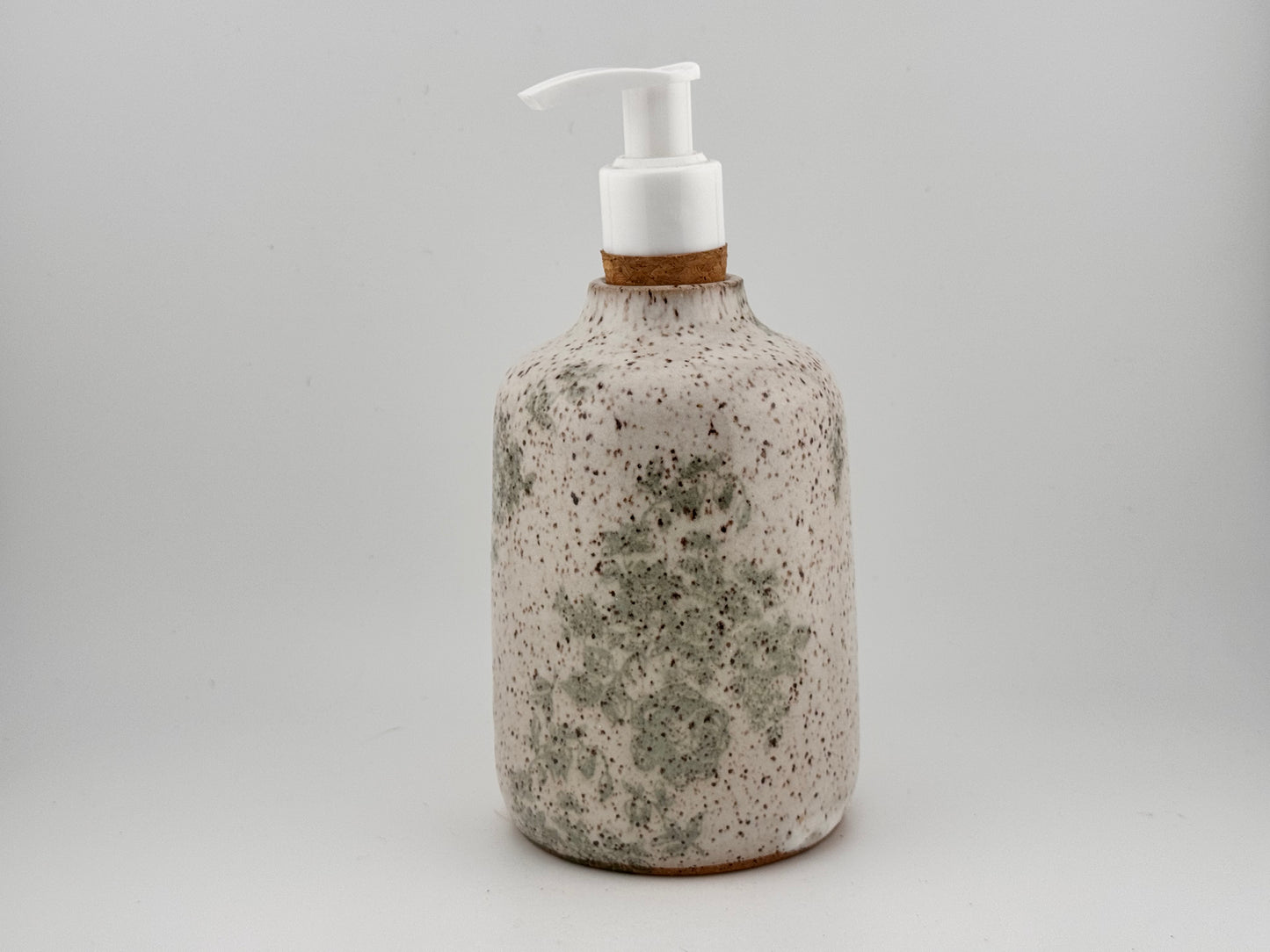 Green Floral Soap Pump