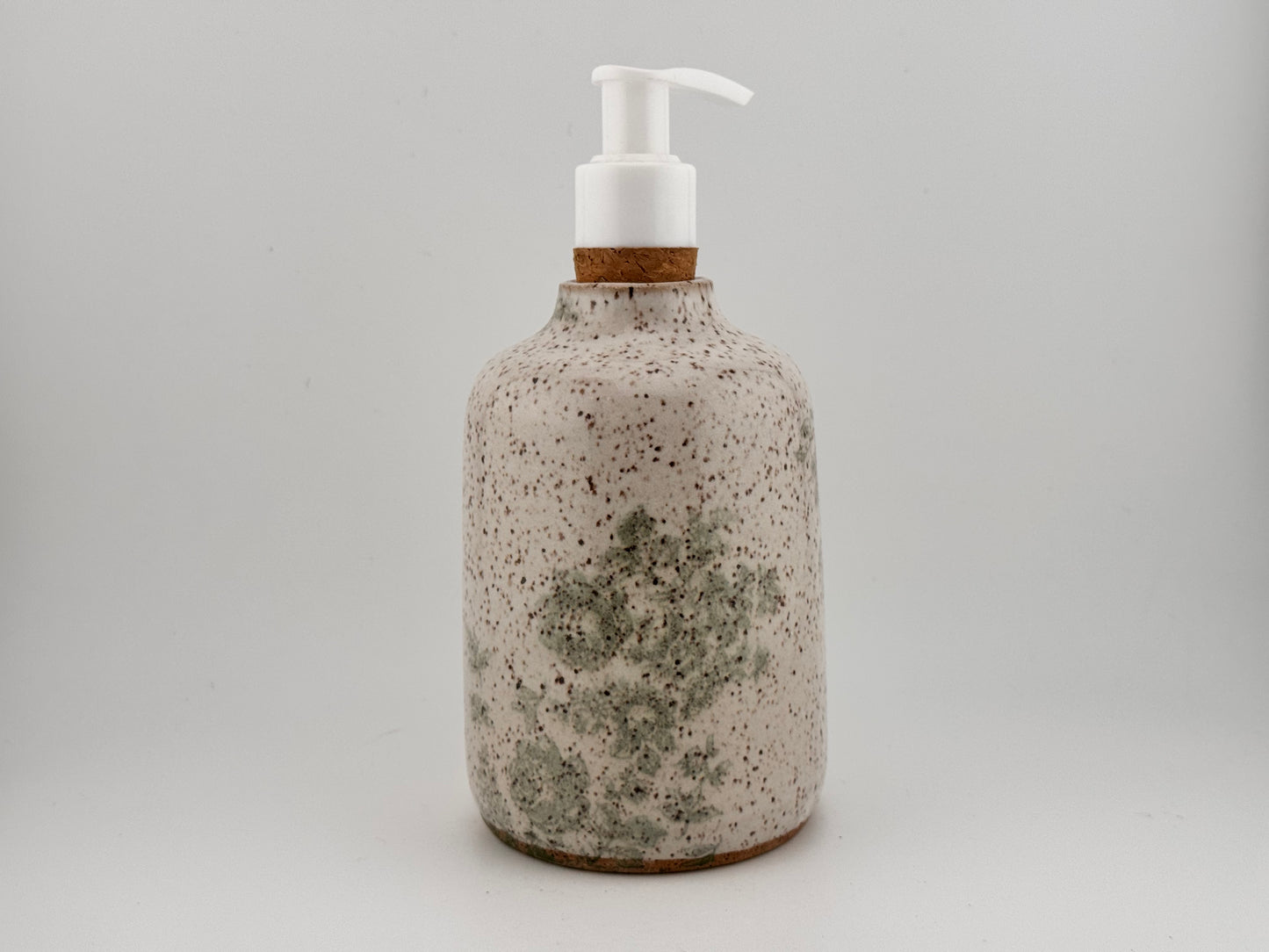 Green Floral Soap Pump