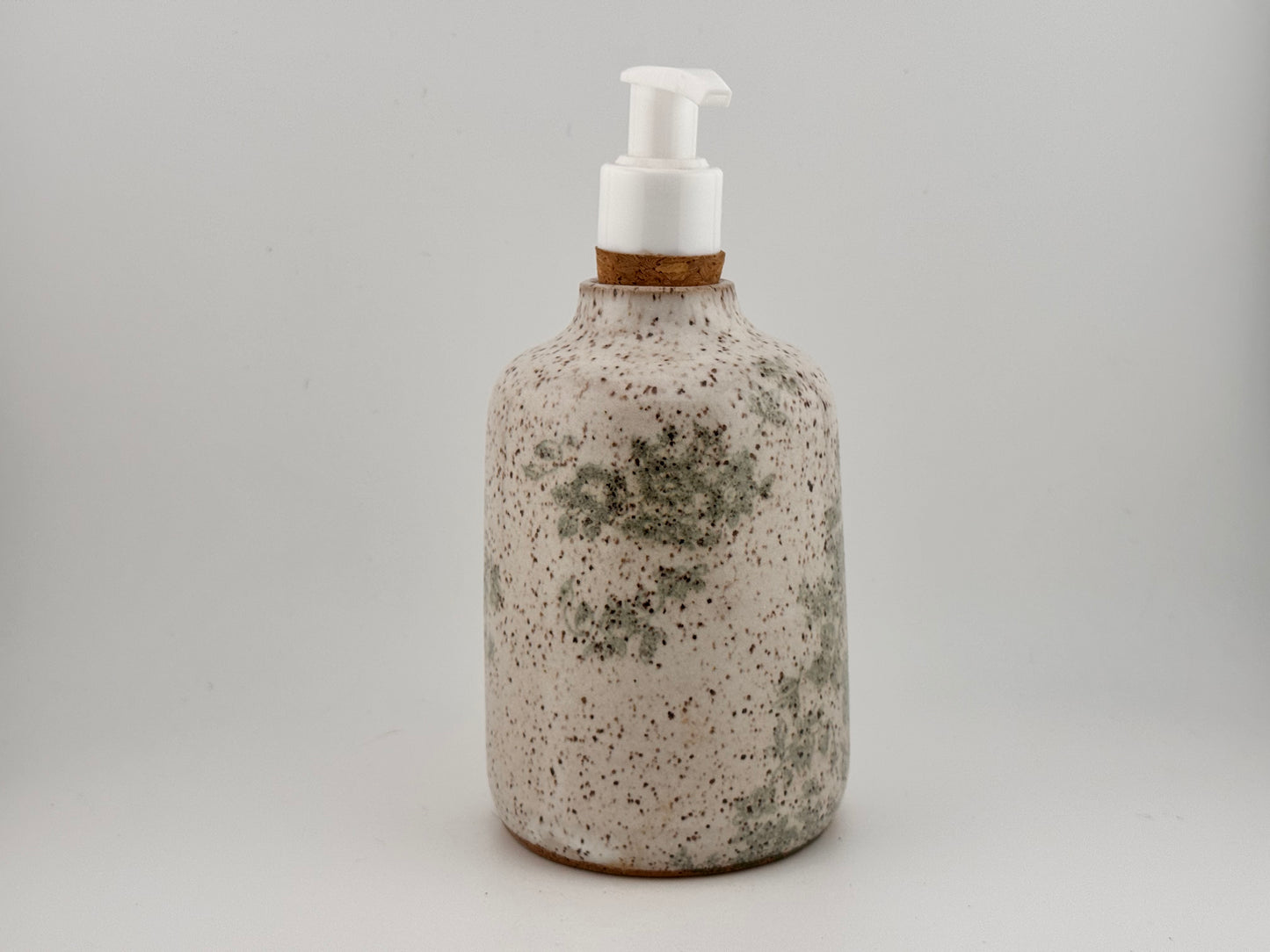 Green Floral Soap Pump